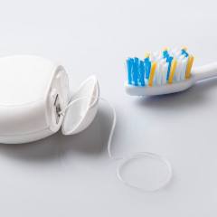 Toothbrush and floss